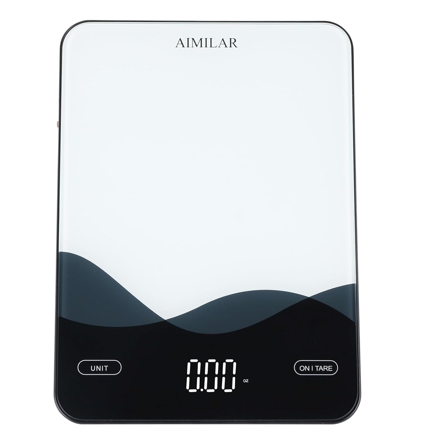 Chargeable Digital Kitchen Food Scale - AIMILAR LED Display 22lb Food Weight Scales for Baking Cooking USB-C Rechargeable Ounces and Grams 1g/0.1oz Tempered Glass