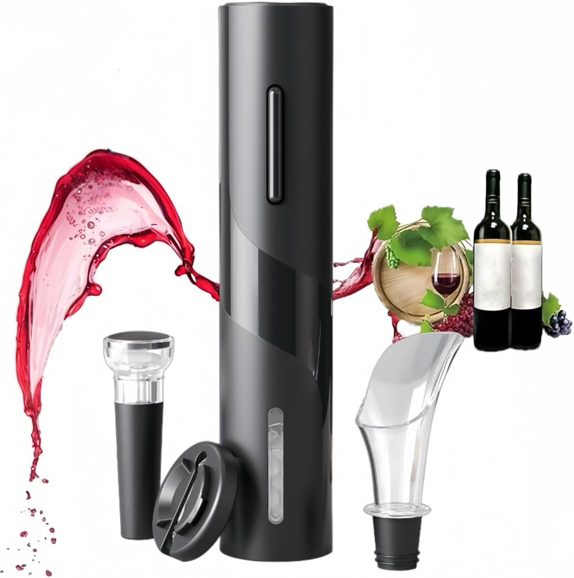 Electric Wine Bottle Opener – One-Touch Automatic, Sleek & Easy to Use
