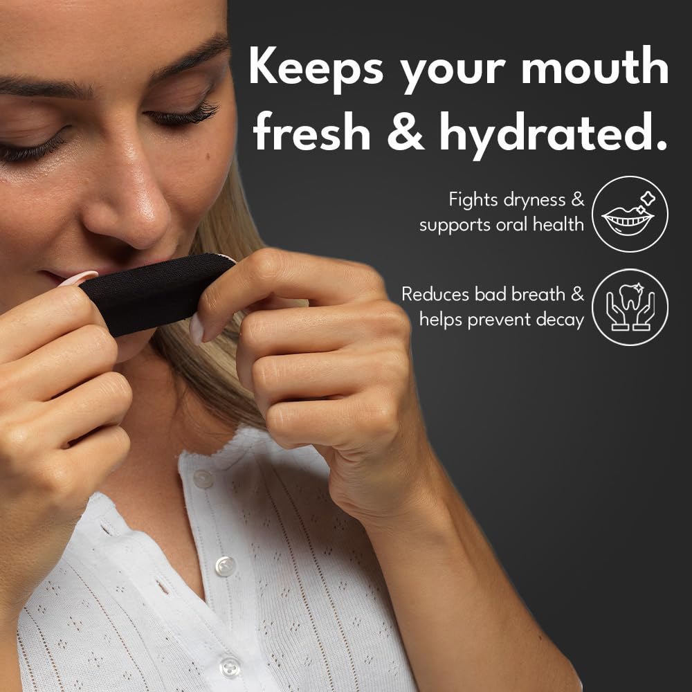 Longevity Sleep Tape - 30 Strips - Dermatologically Tested Mouth Tape for Sleeping, Women and Men - Supports Nasal Breathing and Reduces Snoring - 95% Cotton, Rayon-Free Mouthtape