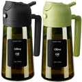 Olive Oil Dispenser & Spray Bottle – Glass, Leak-Proof & Refillable