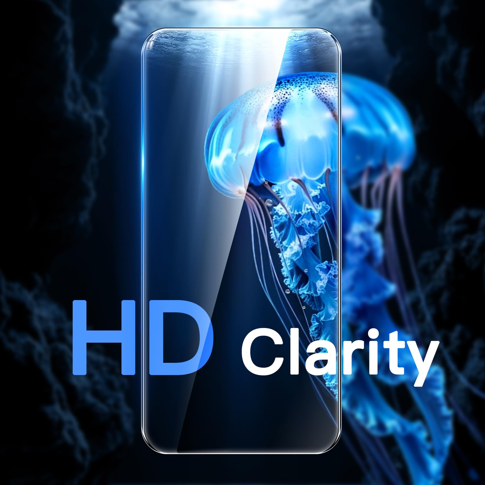 JETech Screen Protector for iPhone, Tempered Glass Film with Easy Installation Tool, Case-Friendly, HD Clear, 3-Pack