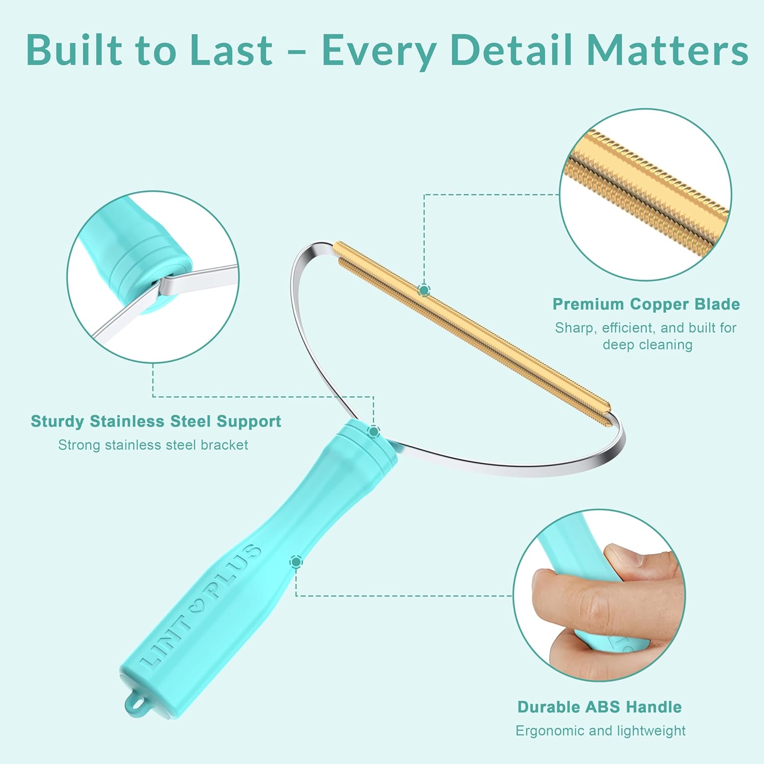 Deep Cleaner Pro Multi-Fabric Pet Hair Remover - Edge & Carpet Rake Scraper for Rugs, Couch & Pet Towers - Easy to Use!